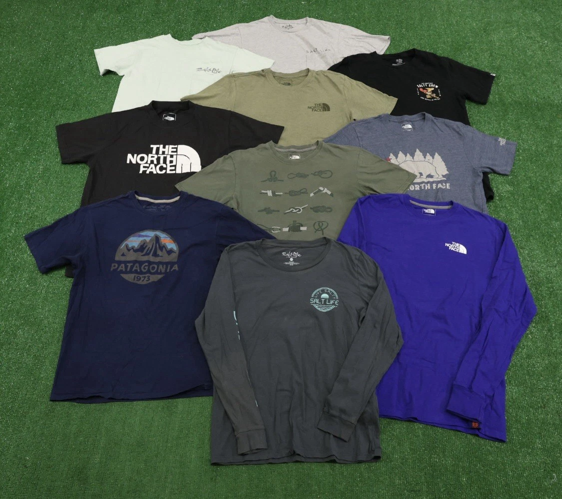Lot Of 10 T-Shirts Men’s Size Small Salt Life North Face Beach Outdoor X101