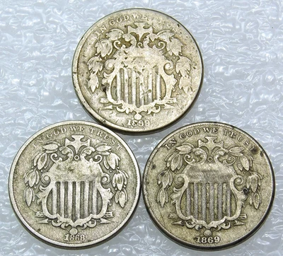 1868 Shield Nickel US Coins for sale | eBay