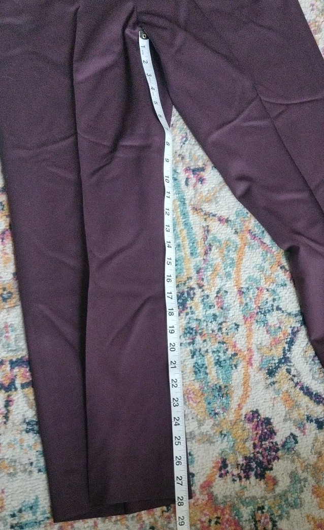 Pendleton Wool Pants , Plum, Side Zip, Work, Casu… - image 5