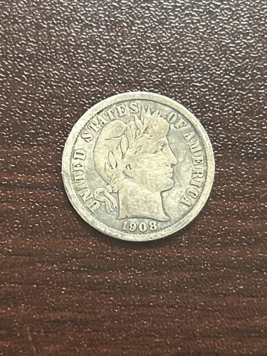 1908-D Barber Dime