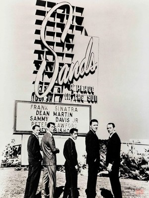 1960s Rat Pack Classic Las Vegas Photo Poster Print 24x36 Unframed