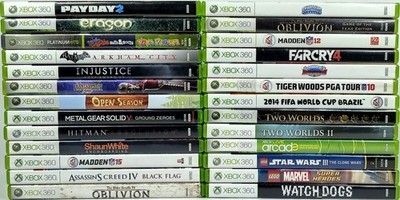 Microsoft Xbox 360 Games Cleaned Tested Disc in Case No Manual You Pick & Choose
