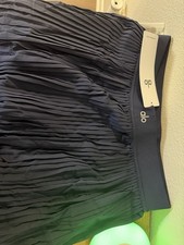 ALO Navy Pleated Athletic Skirt Women's Activewear Pull On Solid Athletic Fit