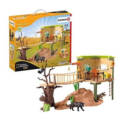 schleich wildlife jungle base camp 42507