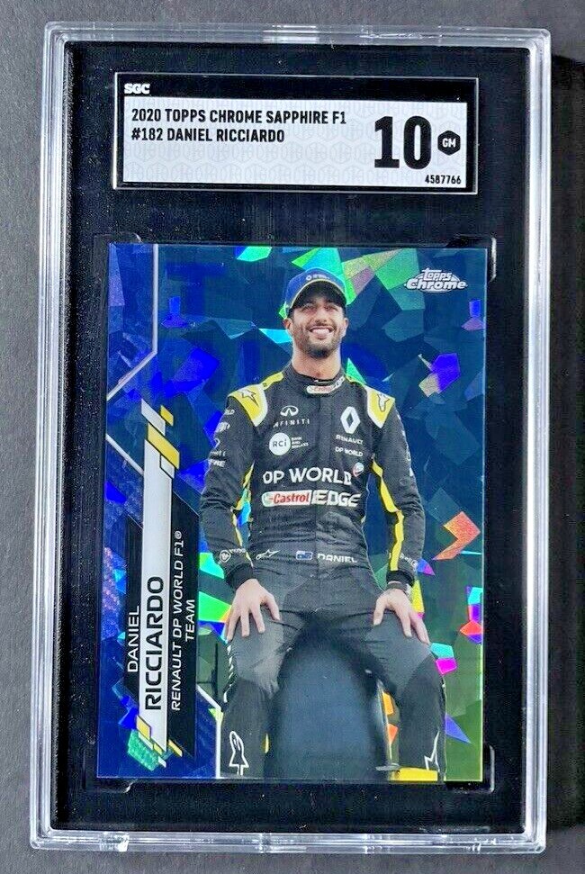 2020 Topps Chrome Sapphire Edition Formula 1 - Daniel Ricciardo #182 SGC 10