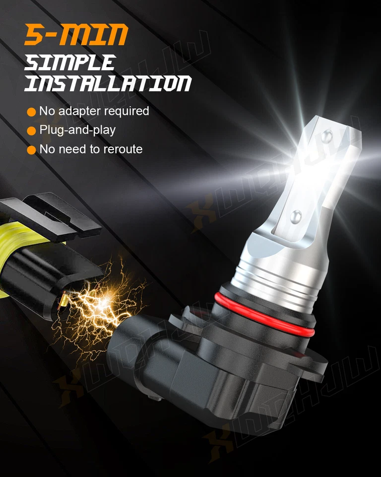 适用于吉姆西 Sierra 1500 2500 HD 2001 - 2005 2006 LED 车头灯和雾灯灯泡 — 第 3/4 张图片