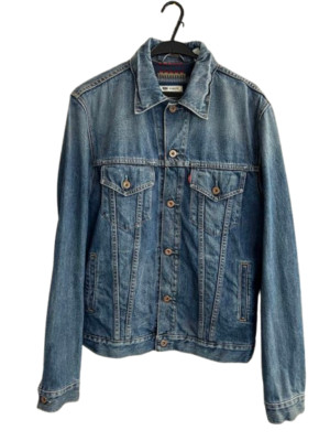 Levi's Pendleton Jeansjacke Collaboration Double Name Herren M Vintage Cillab...