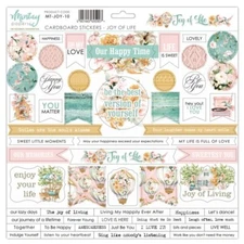 Mintay Stickers JOY OF LIFE 12 x 12 Cardboard Sheet Scrapbook Journal Planner