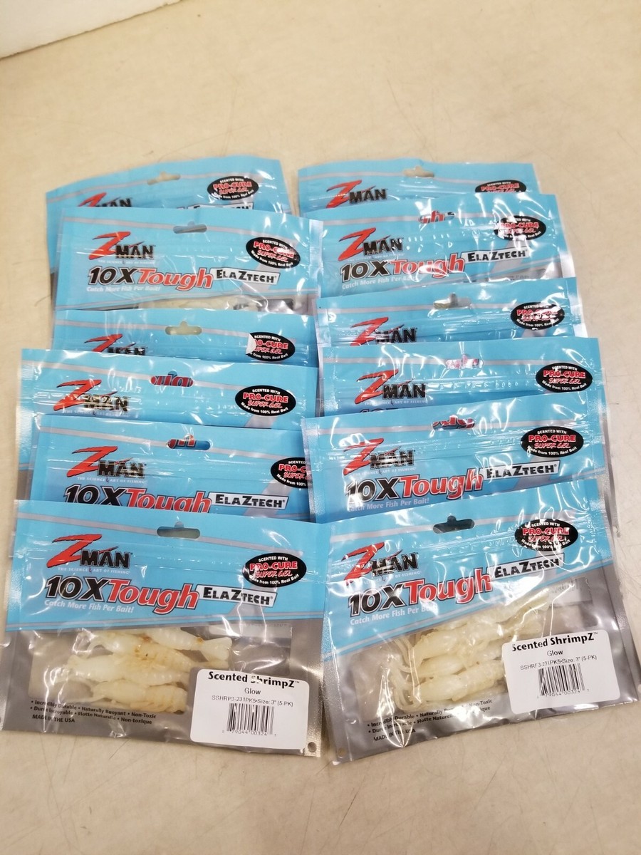 x12 - Z-Man SSHRP3-231PK5 Elaztech Scented Shrimpz Fishing Lure 3