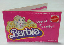 Barbie Doll World Of Fashion Booklet Book Mini Clothes Catalogue 1979 Taiwan.