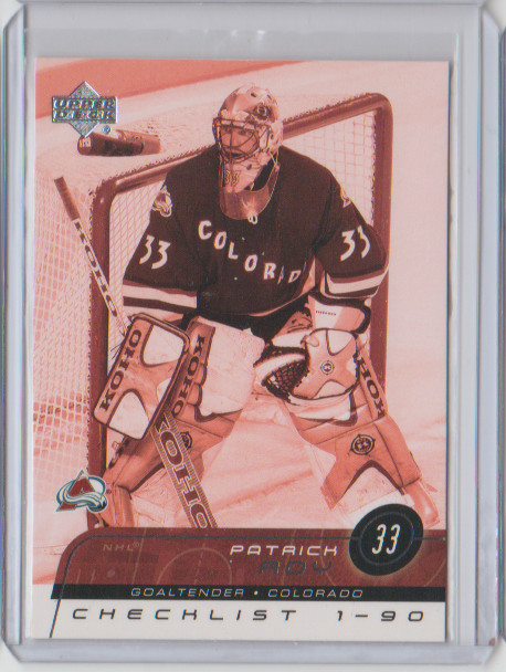 2002-03 Upper Deck #179 Patrick Roy Colorado Avalanche