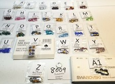 6 Vtg Mix Lot 10x8mm Swarovski Octagon Rhinestone Jewelry Repair Brooch 8009