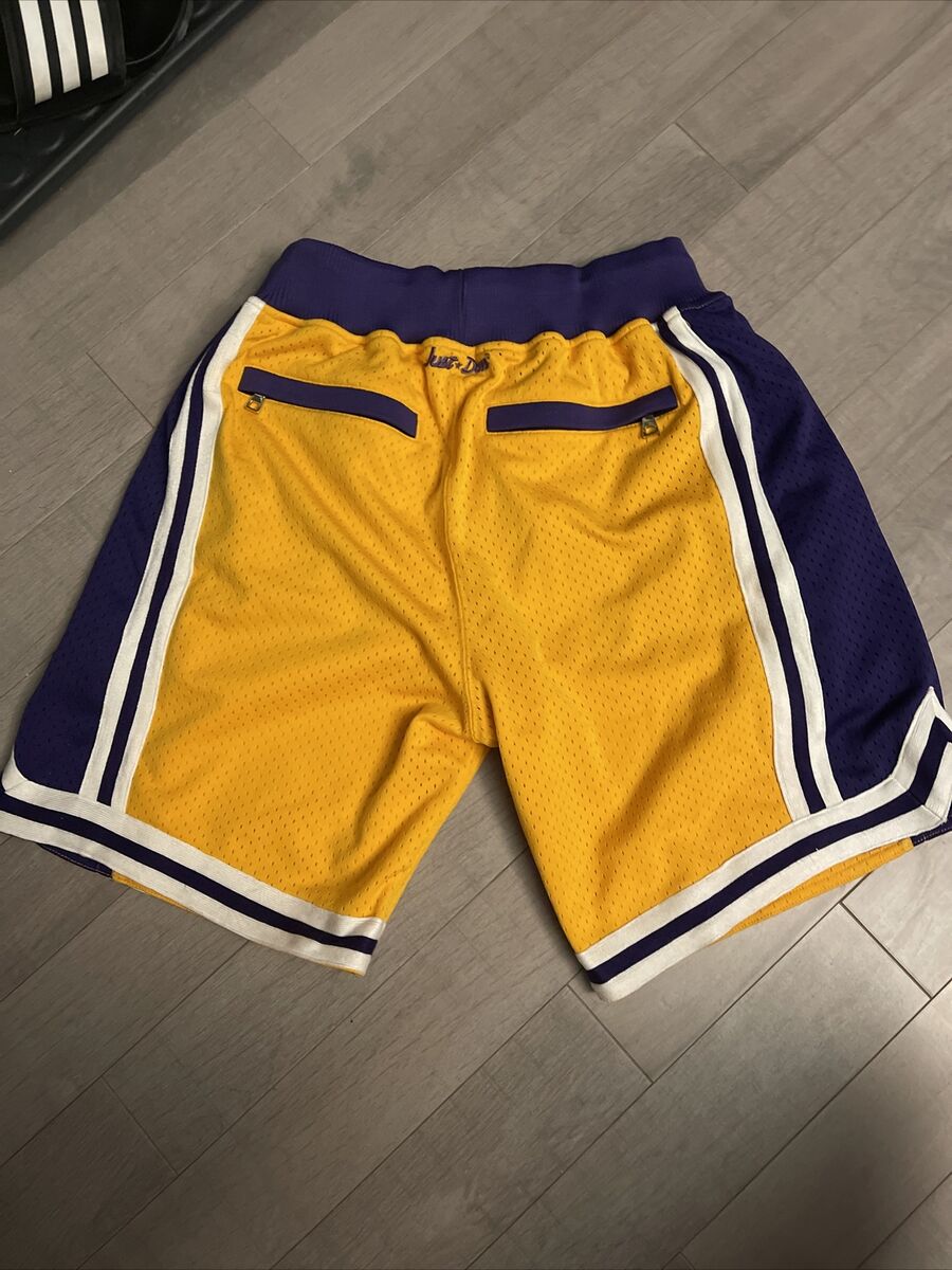 Mens Mitchell & Ness x Just Don Los Angeles Lakers Away Shorts Sz Small S  96-97