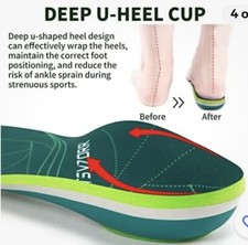 NEW STSVZORR Flat Foot Correction Insole / Insert Plantar Fasciitis Arch Support