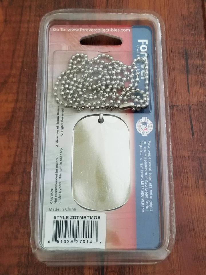 Cadena de collar de etiqueta de perro de metal Oakland Athletics MLB - NUEVO Foto 2 de 4