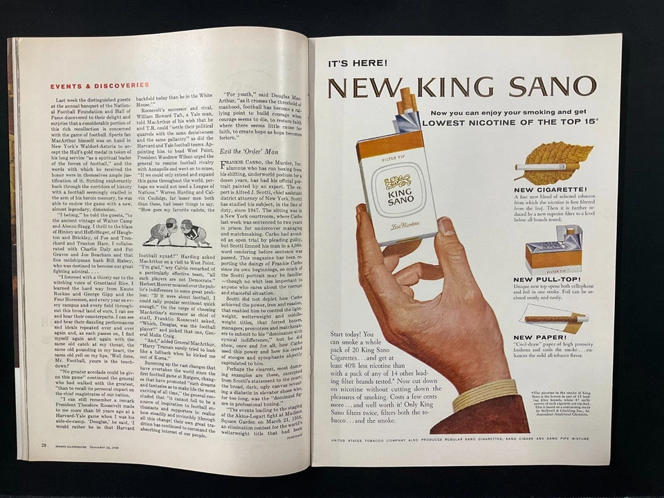 Revista Sports Illustrated Newstand - Edição de dezembro de 1959 com capa Tom Watson - Imagem 2 de 3