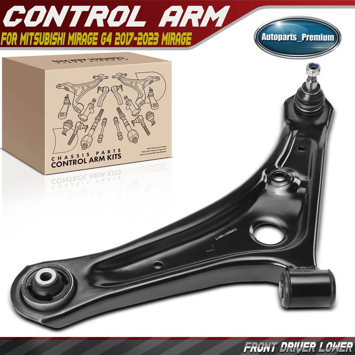 Front LH Lower Control Arm & Ball Joint Assembly for Mitsubishi