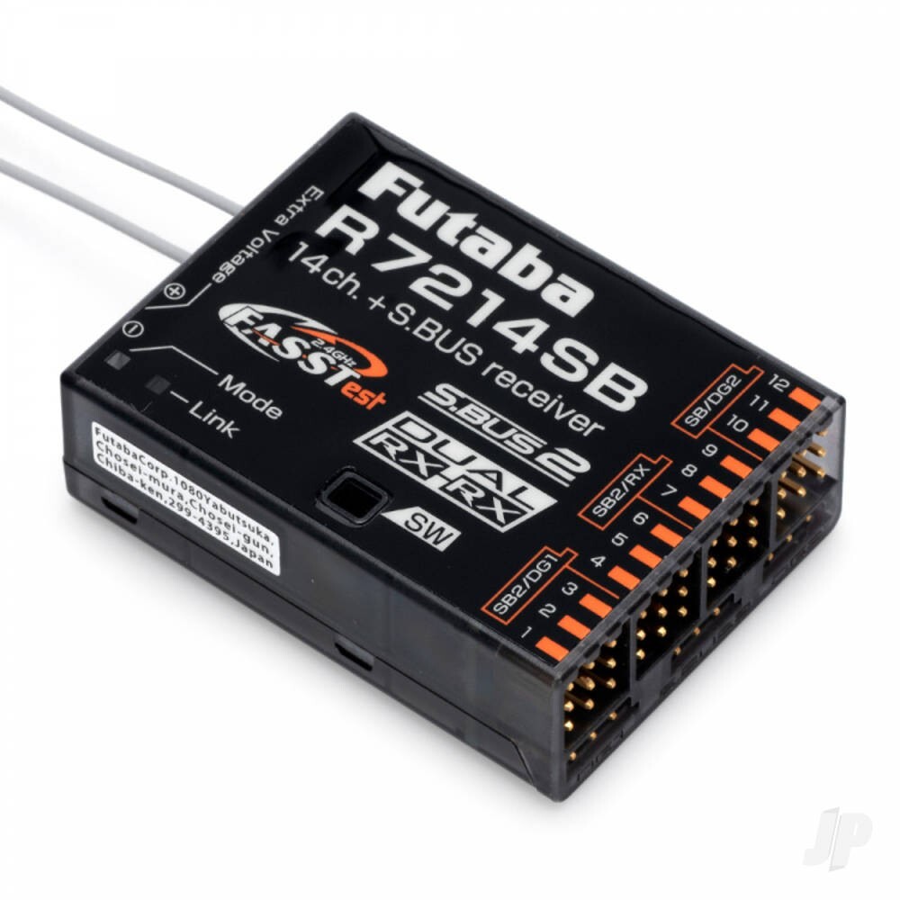 Futaba R7214SB 14-Channel. PWM Air Receiver. 26-Channel S.BUS, FASSTest.