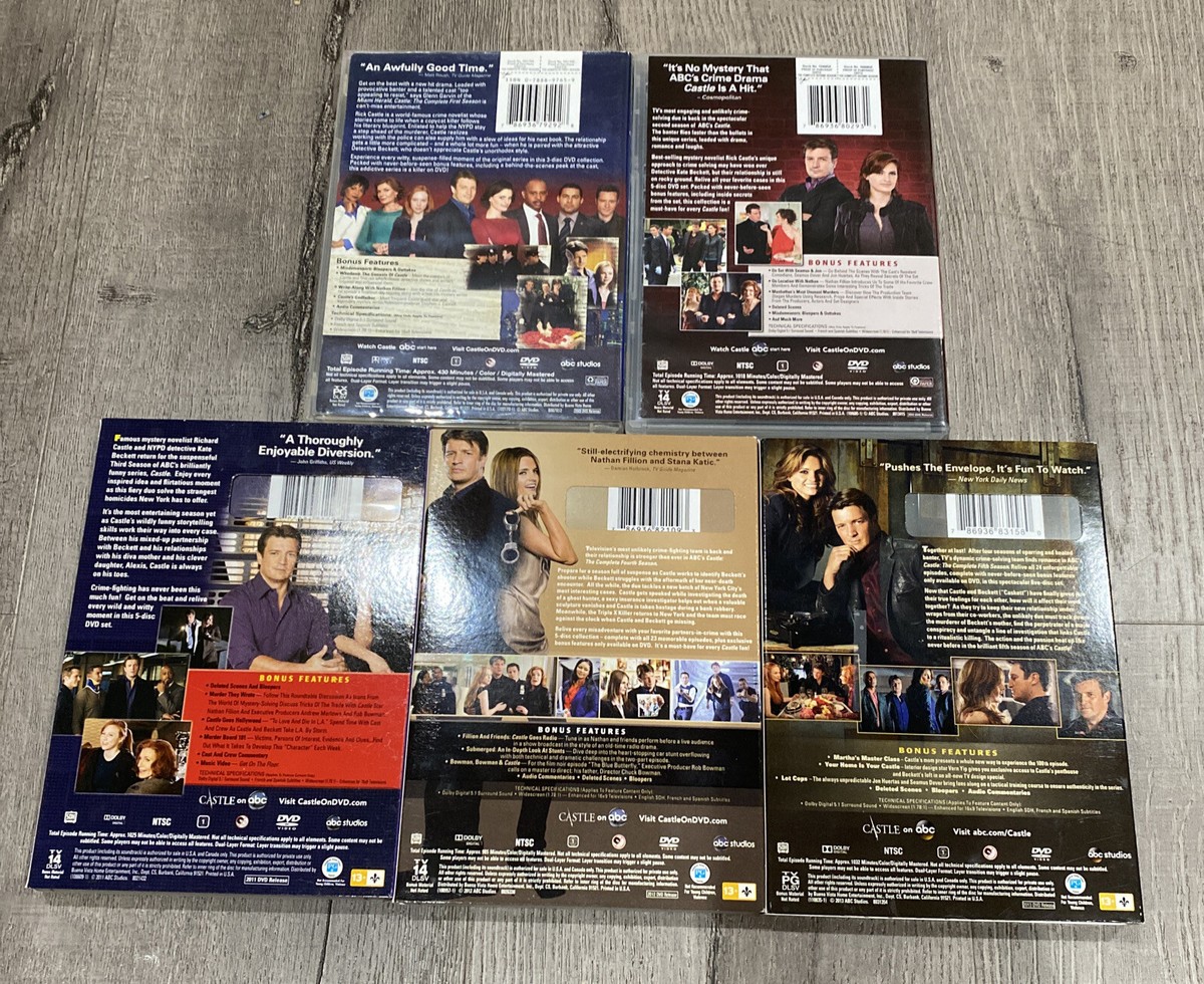 Castle Seasons 1 thru 5, 1 2 3 4 5 (DVD, 2009) | eBay