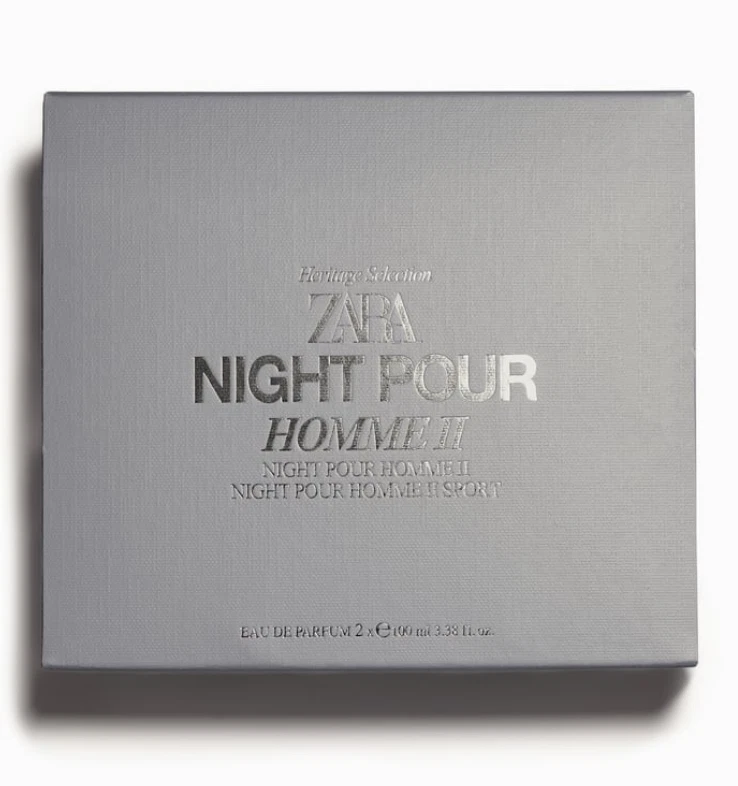 ZARA NIGHT POUR HOMME II II SPORT 2 x 3.38 oz 100 ml EDP Spray NEW SEALED