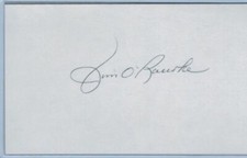 Jim O'Rourke signed card - Cardinals  debut 1959 - PSA/DNA #'d cert