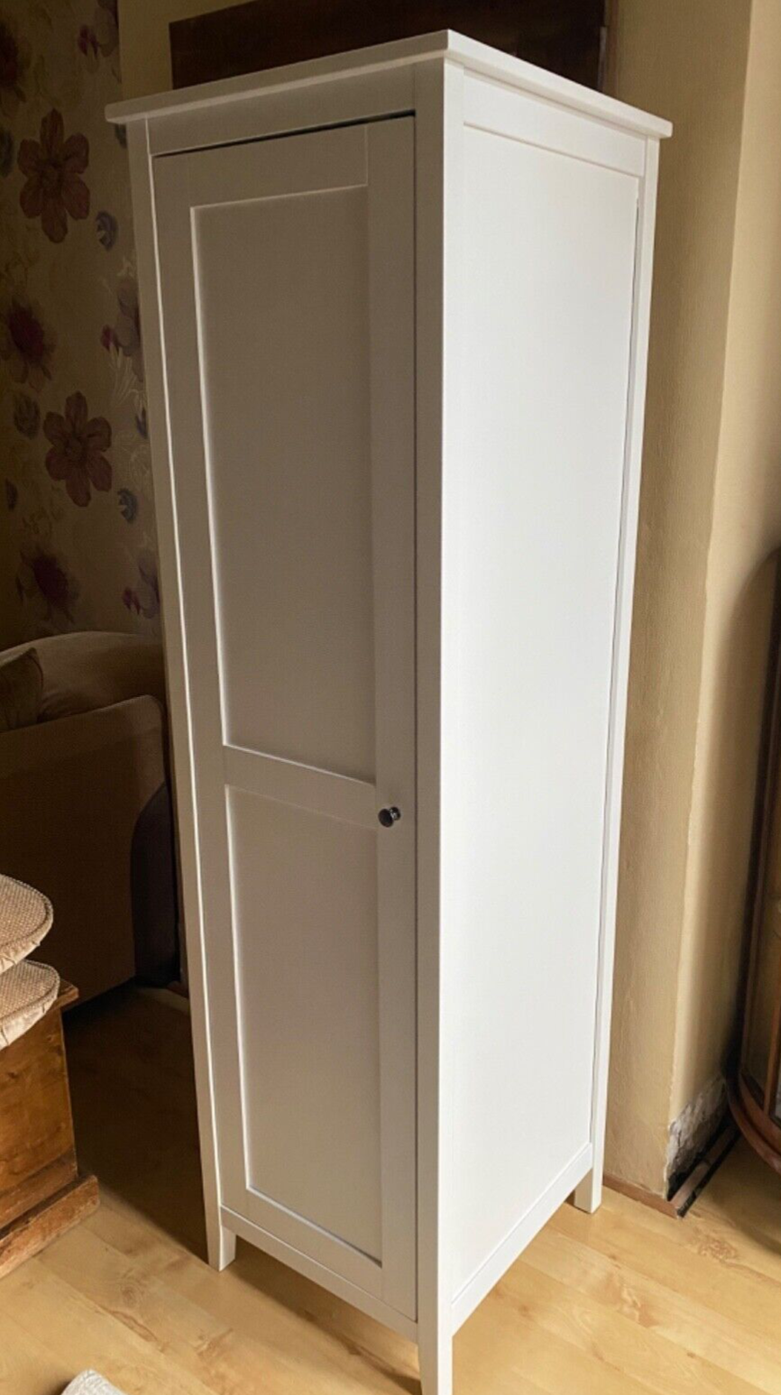 SINGLE NARROW WHITE WARDROBE DUNELM LYNTON eBay