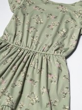 The Children's Place Girls Floral Green Tiered Dress size 4T