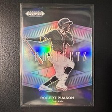 2021 Panini Prizm Draft Picks Robert Puason Prospects Silver Prizm #P-RP