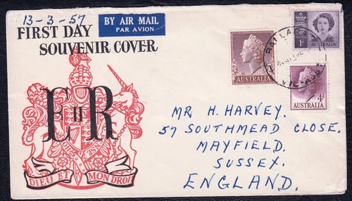 Australia 1957 QEII Definitives First Day Cover FDC