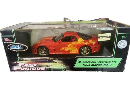 ERTL Fast & Furious 1994 Mazda Rx7 1:18 Diecast | eBay