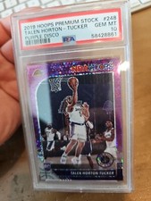 2019 Hoops Premium Stock Talen Horton-Tucker Purple Disco RC #248 PSA 10 Gem MT