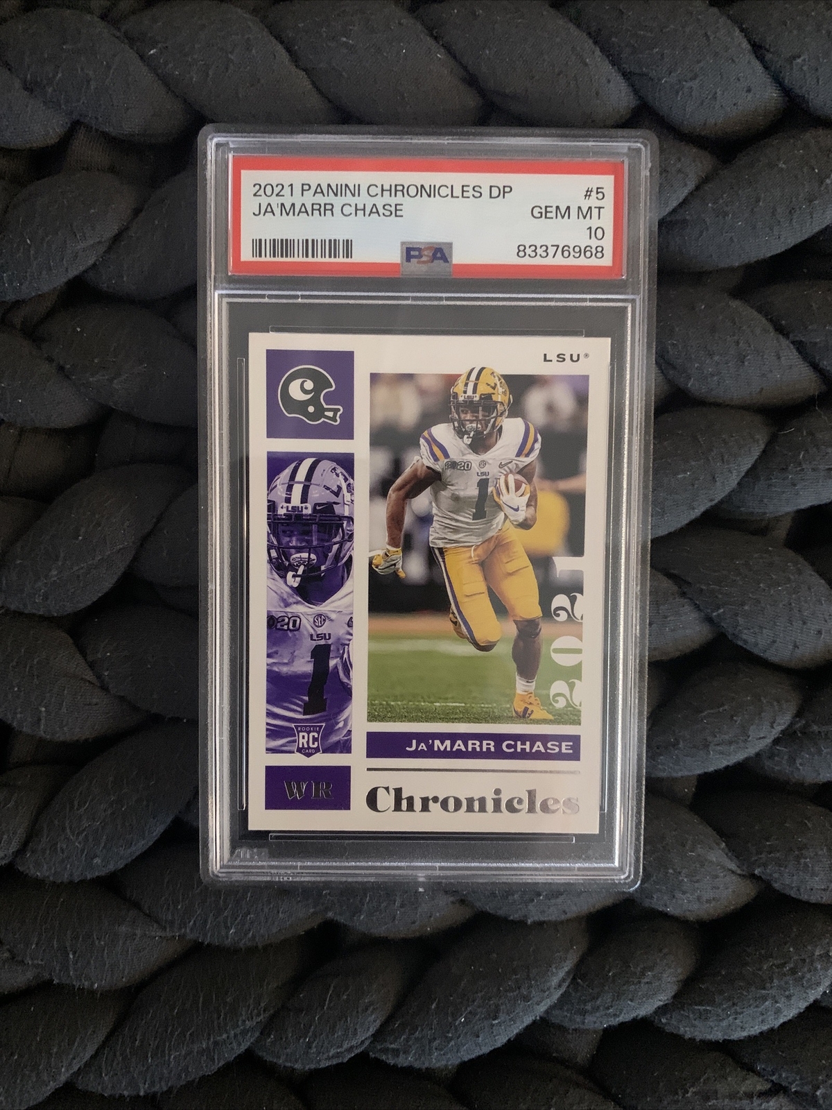 2021 Panini Chronicles Draft Picks #5 Ja'Marr Chase RC Rookie PSA 10 Gem Mint