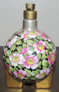 Vintage Old Paris France Ceheiy Porcelain Cologne Perfume Bottle Floral Flowers