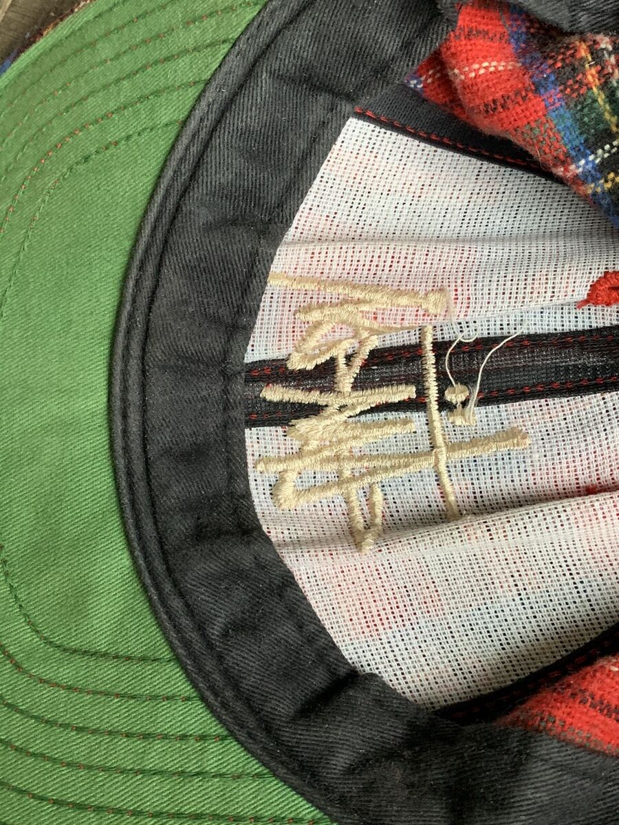 Vintage Stussy Capz Tartan Plaid Cap USA Baseball SnapBack Vintage Stussy Capz Tartan Plaid Cap USA Baseball SnapBack