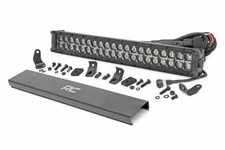 Rough Country 20-inch Cree LED Light Bar - (Dual Row Black Series w/ Amber DRL)