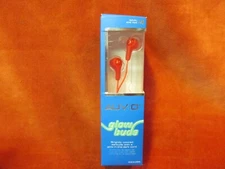 RED AUVIO GLOW BUDS IN EAR HEADPHONES 3300368