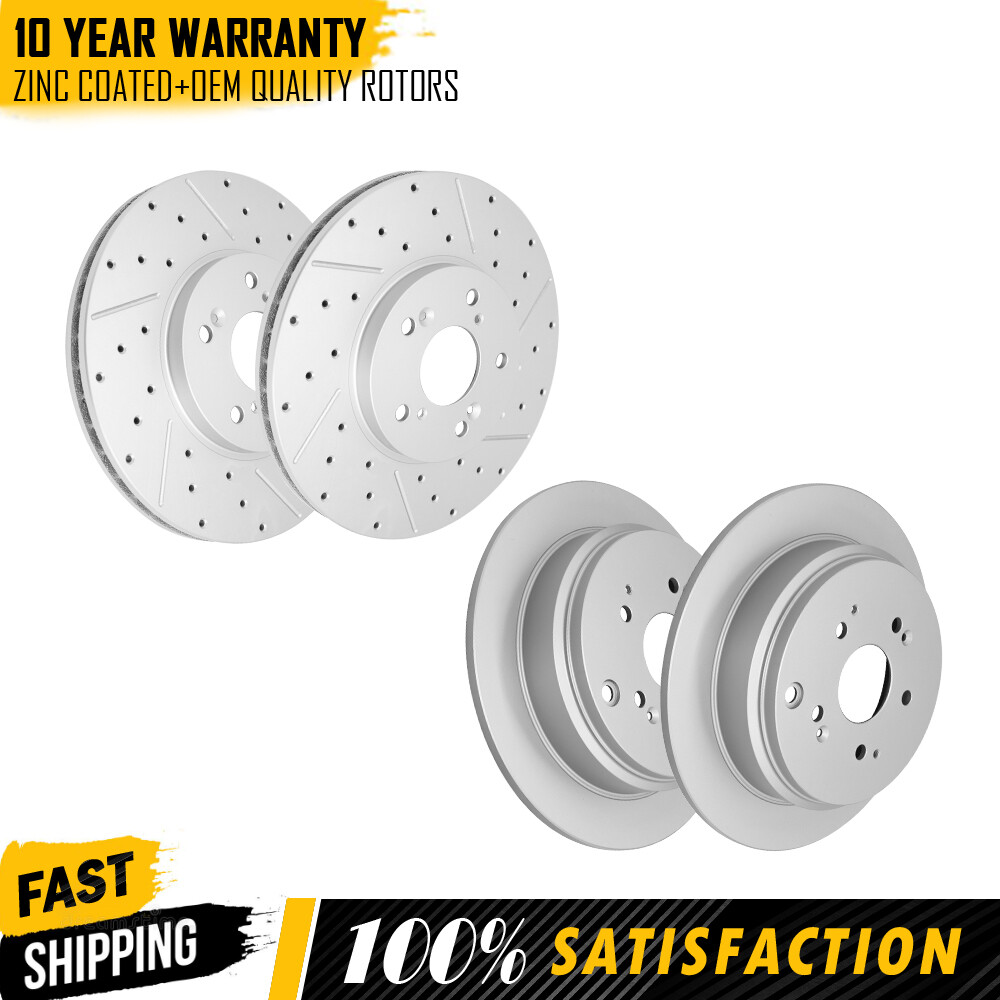 4pcs Front and Rear Brake Disc Rotors for 2002 2003 2004 Honda Odyssey Rotors eBay
