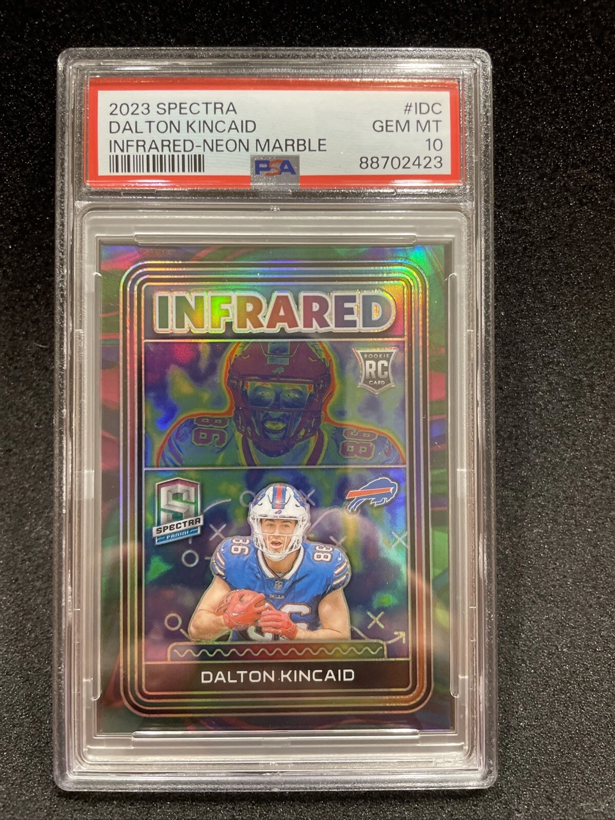 Dalton Kincaid Panini Spectra Infrared #IDC Neon Marble