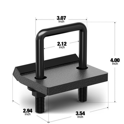 #ad 2 inch Trailer Locking Hitch Stabilizer Heavy Duty Shock Absorbing Trailer Clamp $10.88