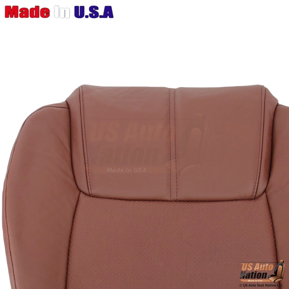 Cubierta de asiento inferior marrón para conductor de cuero sintético para Jeep Commander Limited 2006-2009 Foto 3 de 4