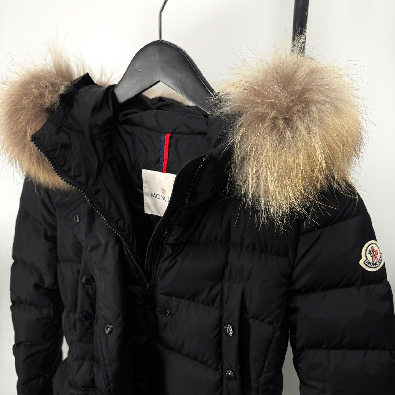 Moncler Chloe Women's Long Down Jacket Black 121717523 image 3