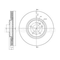Metelli 2X Bremsscheibe Vorne Ø330 Mm FüR Alfa Romeo 159 Sportwagon 939_ 1.9