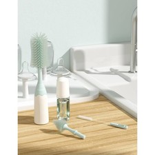 Push-Press Design Bottle Brush Kit - 7ct: Plastic Scrub Cleaning Set