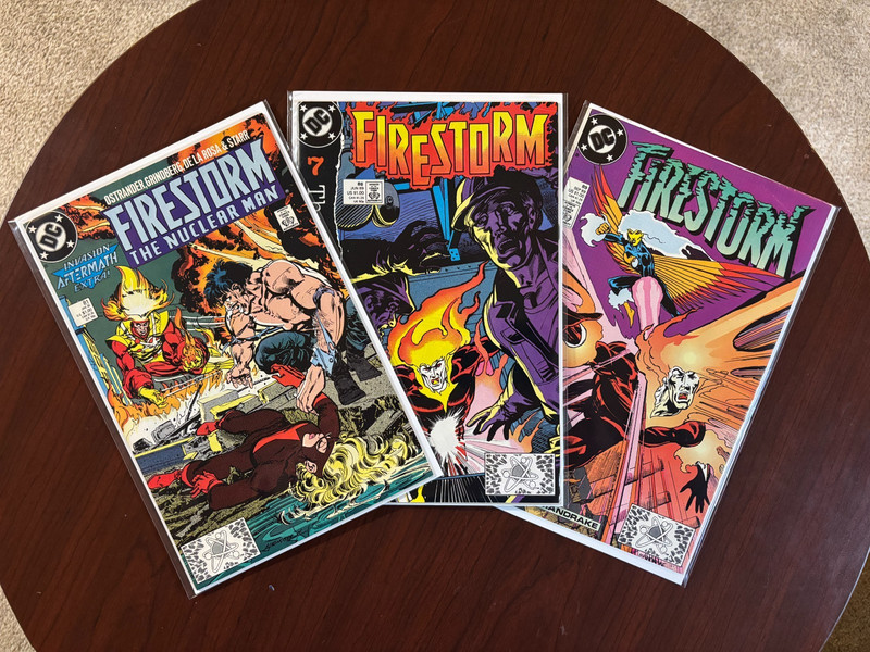 (Lot of 3 Comics) Firestorm the Nuclear Man (DC 1989) #81 #86 #89 Firehawk