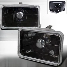 Spec-D Tuning LH-4X6JM Seal Beam Headlight for All Black - 4 x 6 - 10 x 10 x ...