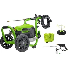 Greenworks Electric Pressure Washer up to 3000 PSI/2.0GPM Combo Kit