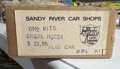 Sandy River Car Shops ON2 SR&RL No. 224 Double 28  Flat Car Kit