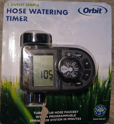 ORBIT 56619 ONE-OUTLET HOSE FAUCET SPRINKLER ELECTRONIC PROGRAMMABLE TIMER