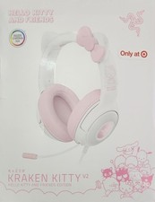 New Razer Kraken Kitty V2 USB Gaming Headset Hello Kitty Ed Chroma RGB Lighting