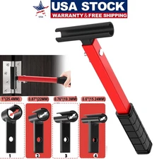 Door Hinge Adjustment Tool with Rubber Grip for Round Bolt Hinged Doors 4 in 1